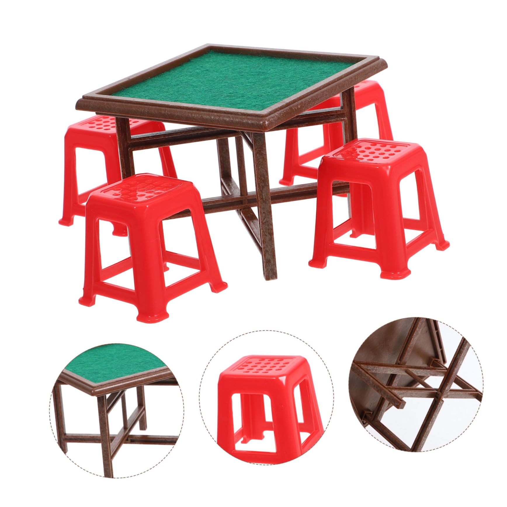 Amazon | Vaguelly 1 セット ドールハウス麻雀卓 ドールハウス